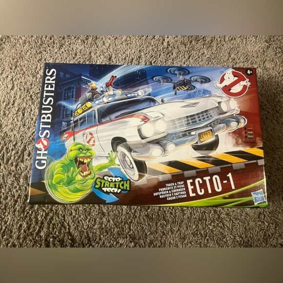 Ghostbusters ECTO-1 Stretch Tech Slimer Track & Trap Frozen Empire Hasbro - Picture 1 of 5